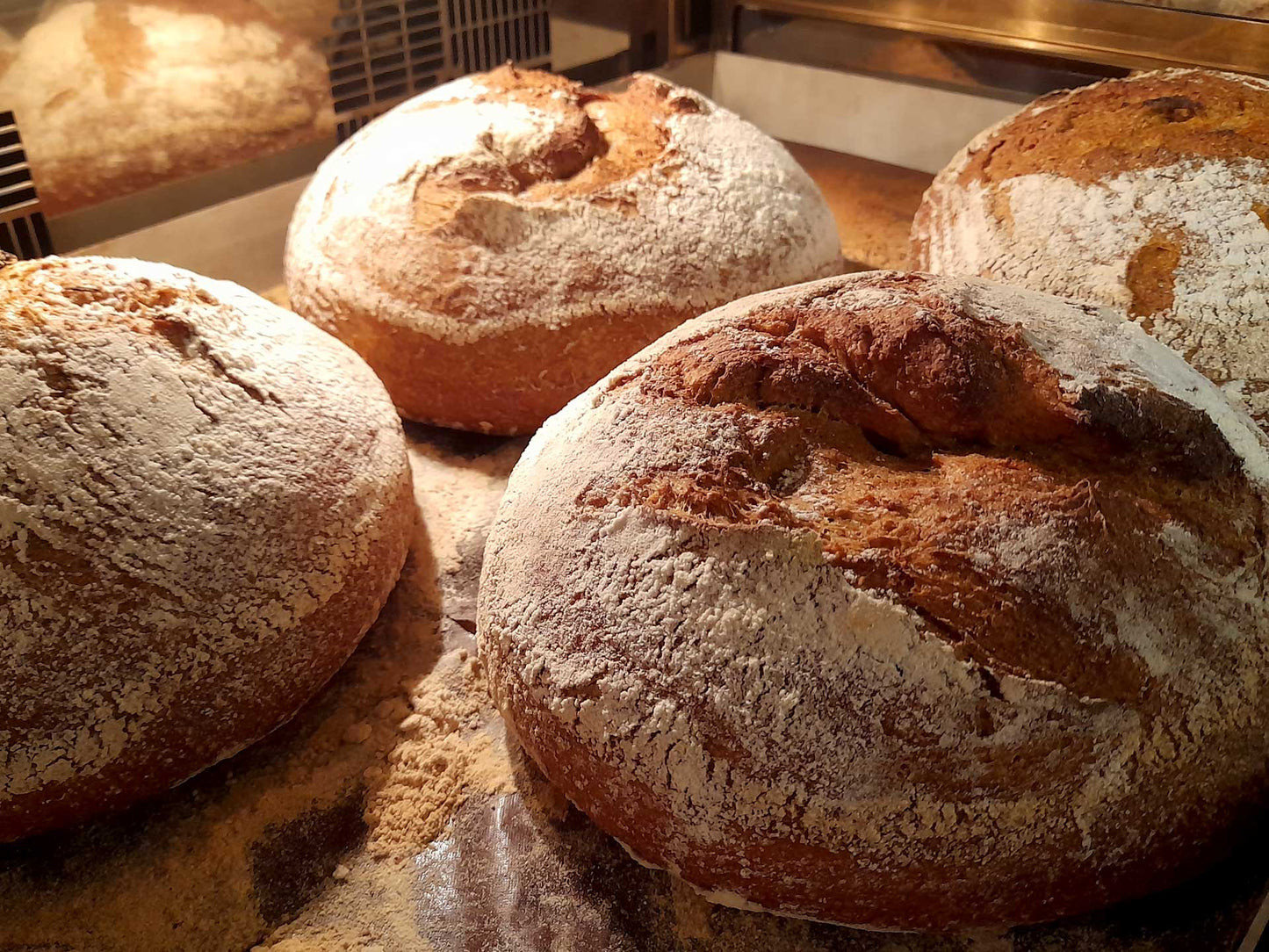 Pan de campo elaborado con masa madre italiana