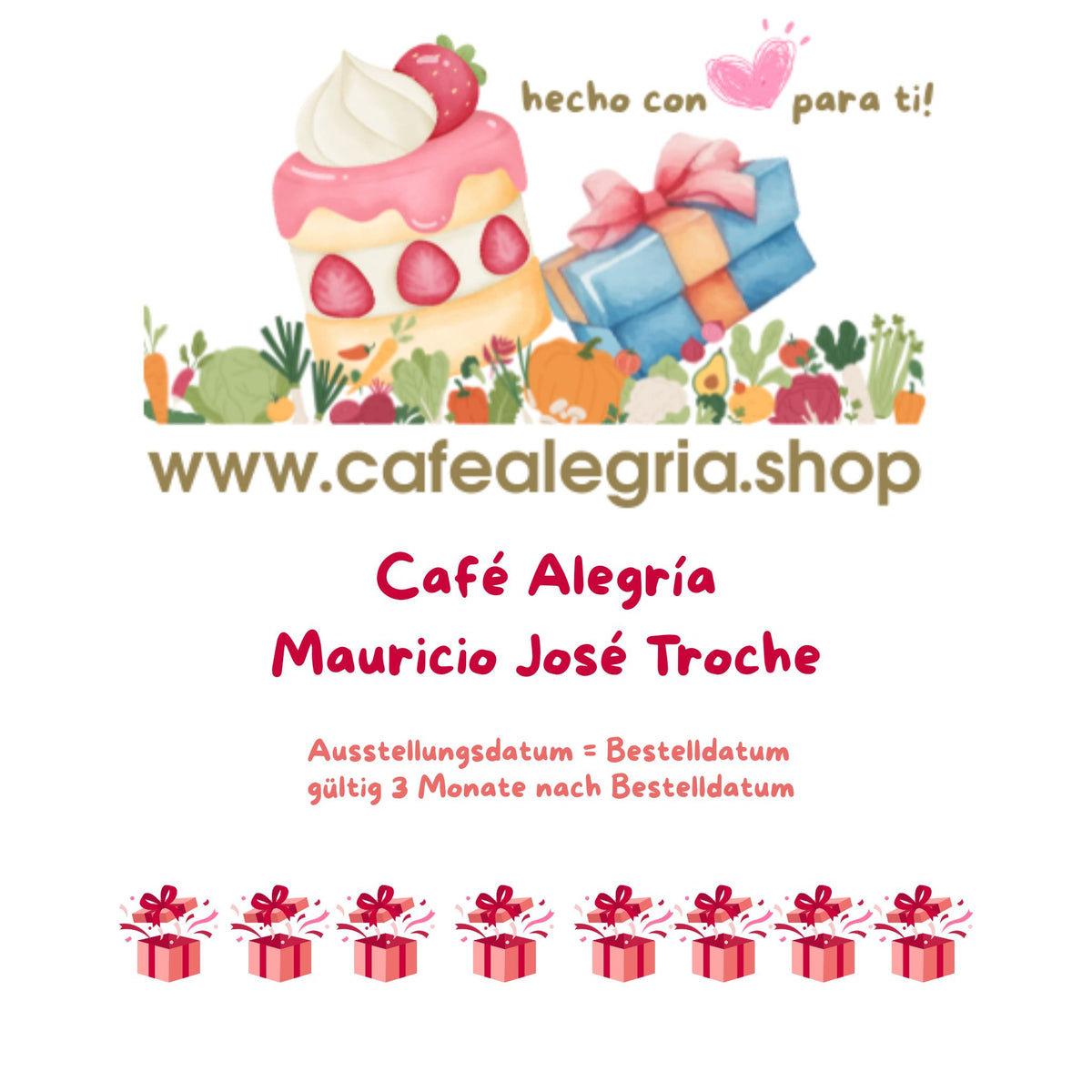 Cupones de regalo - 100.000 Gs