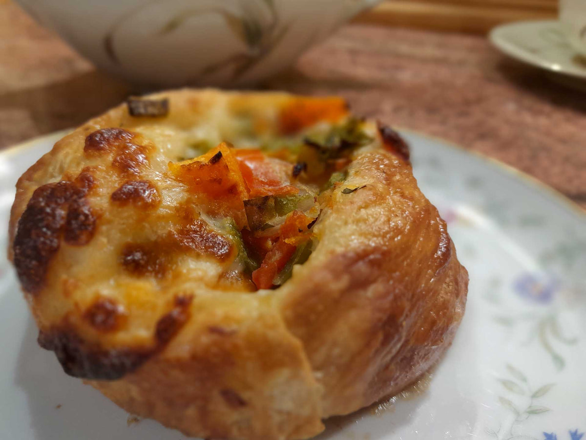 Blätterteig-Gemüse-Schnecken, herzhaft lecker