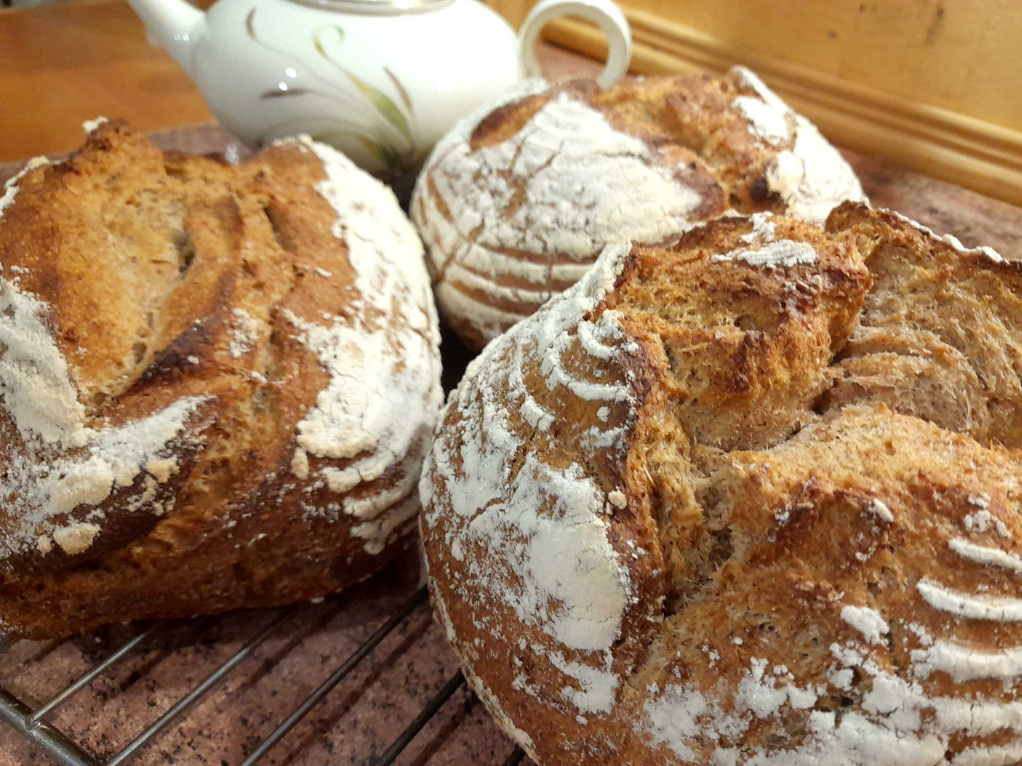 Pan de campo elaborado con masa madre italiana