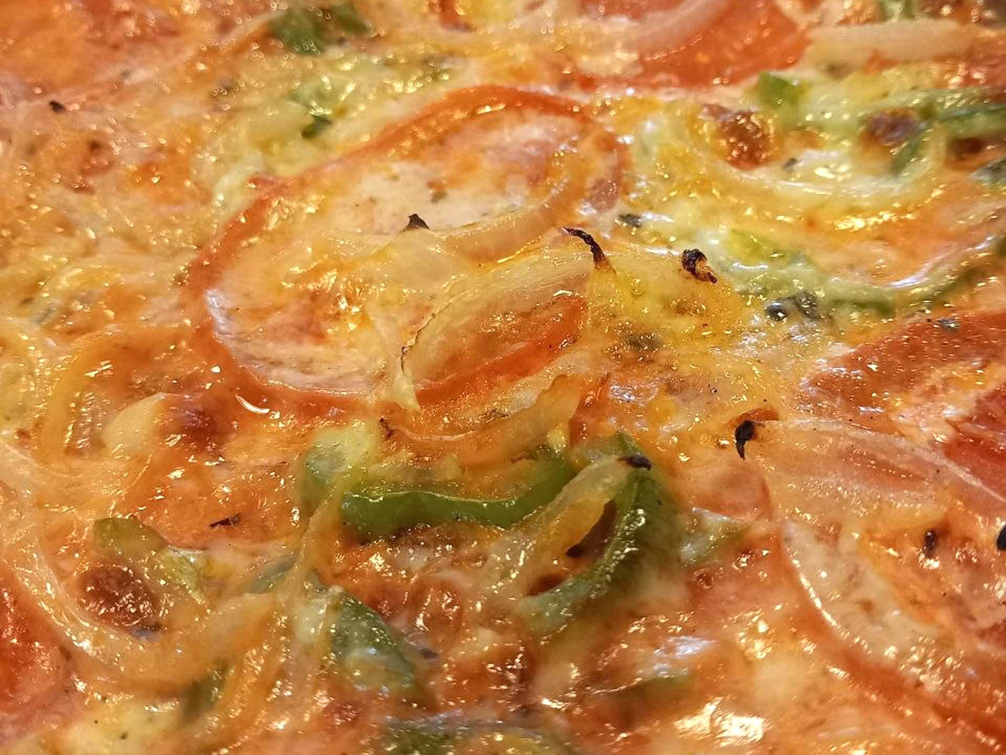 Pizza - vegetariana - casera - hecha a mano
